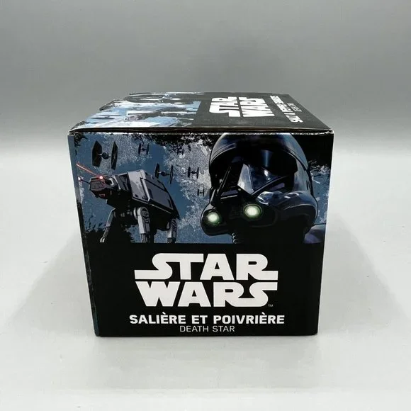 Disney Star Wars Ceramic Death Star Magnetic Salt & Pepper Shakers Lucasfilm - Picture 2 of 9